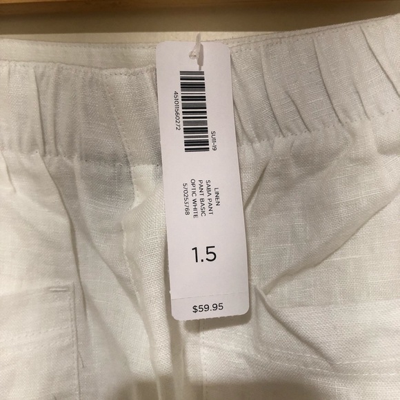Chico's Pants & Jumpsuits Chicos White Linen Pants Sz Poshmark
